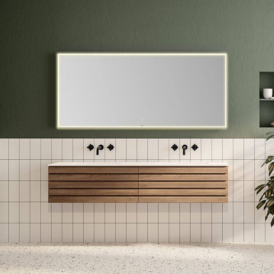Linn Bad Eir Corian Underlimt Servant ferdig montert Hvit matt Linn Bad Nedfelling LB-3805C
