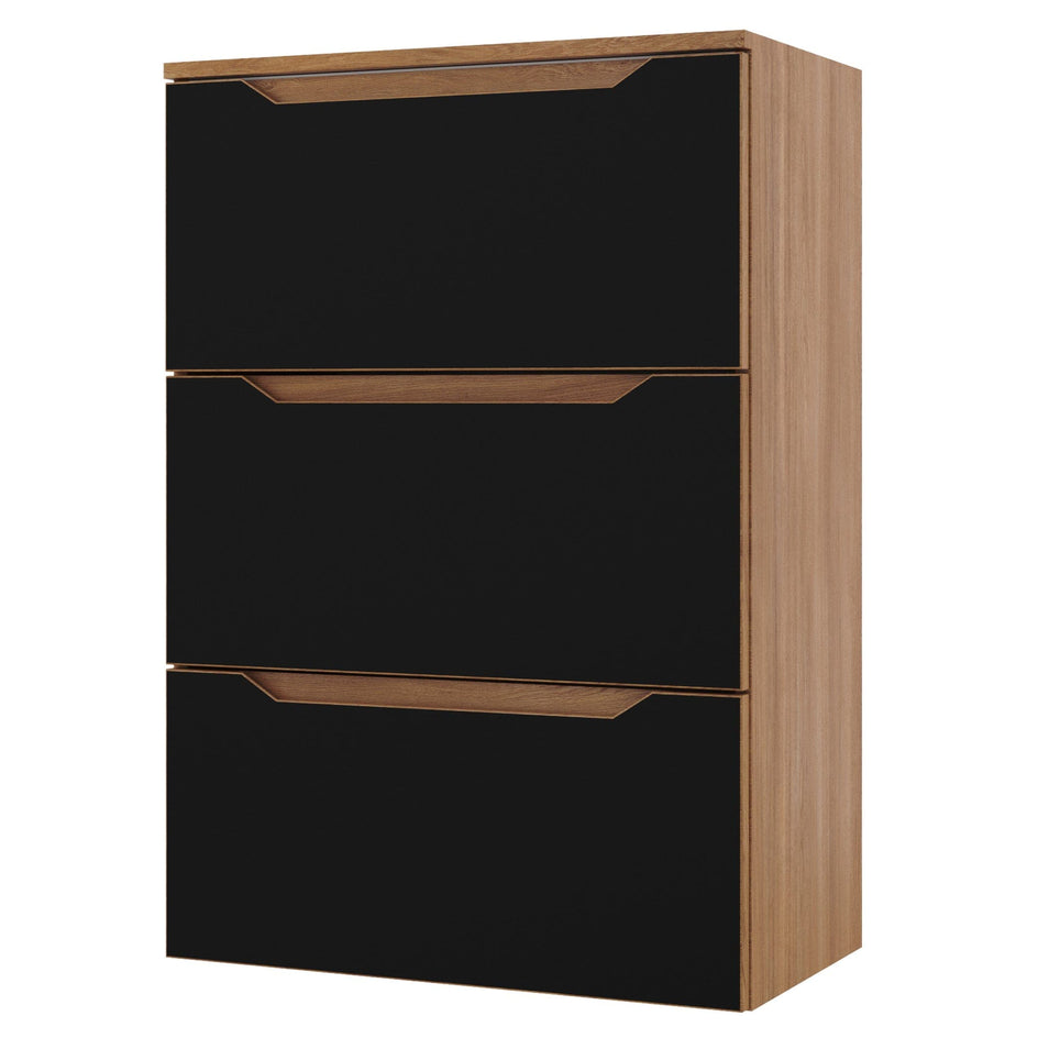 Linn Bad Emma Smal Sideskap (kommode) Svart matt / 60cm / 3 skuffer Linn Bad Sideskap bad LB-139606