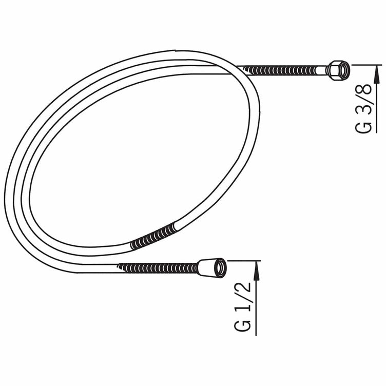 Oras Dusjslange 241114 for vulstbatteri