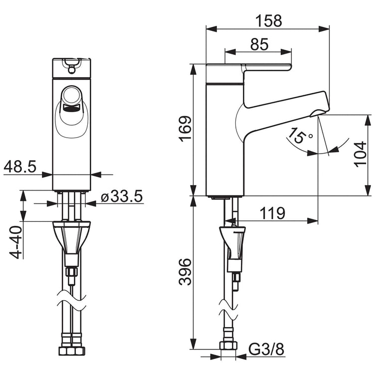 Oras Inspera Servantbatteri 3010F