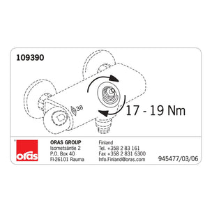 Oras Oramix Keramisk Overdel 109390