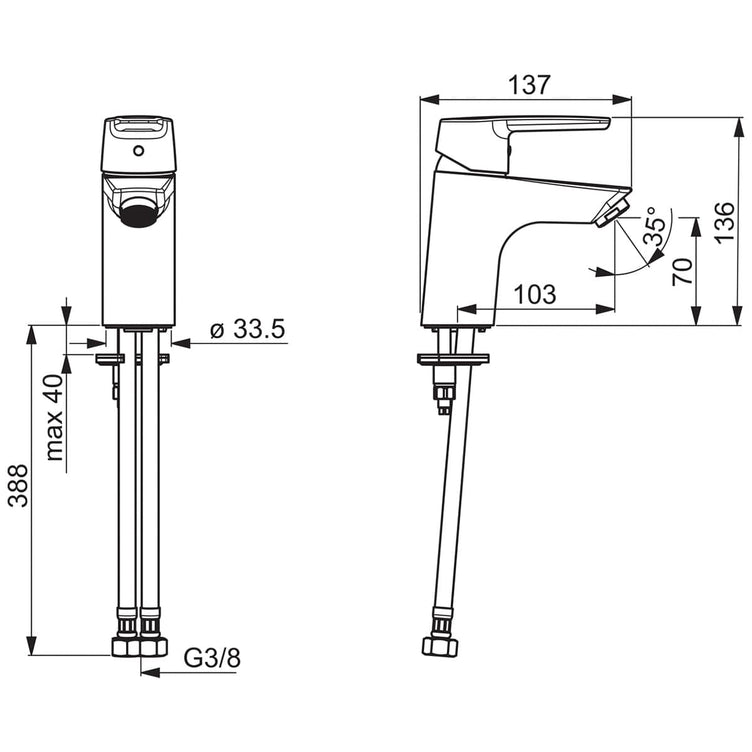 Oras Saga 3910F Servantbatteri