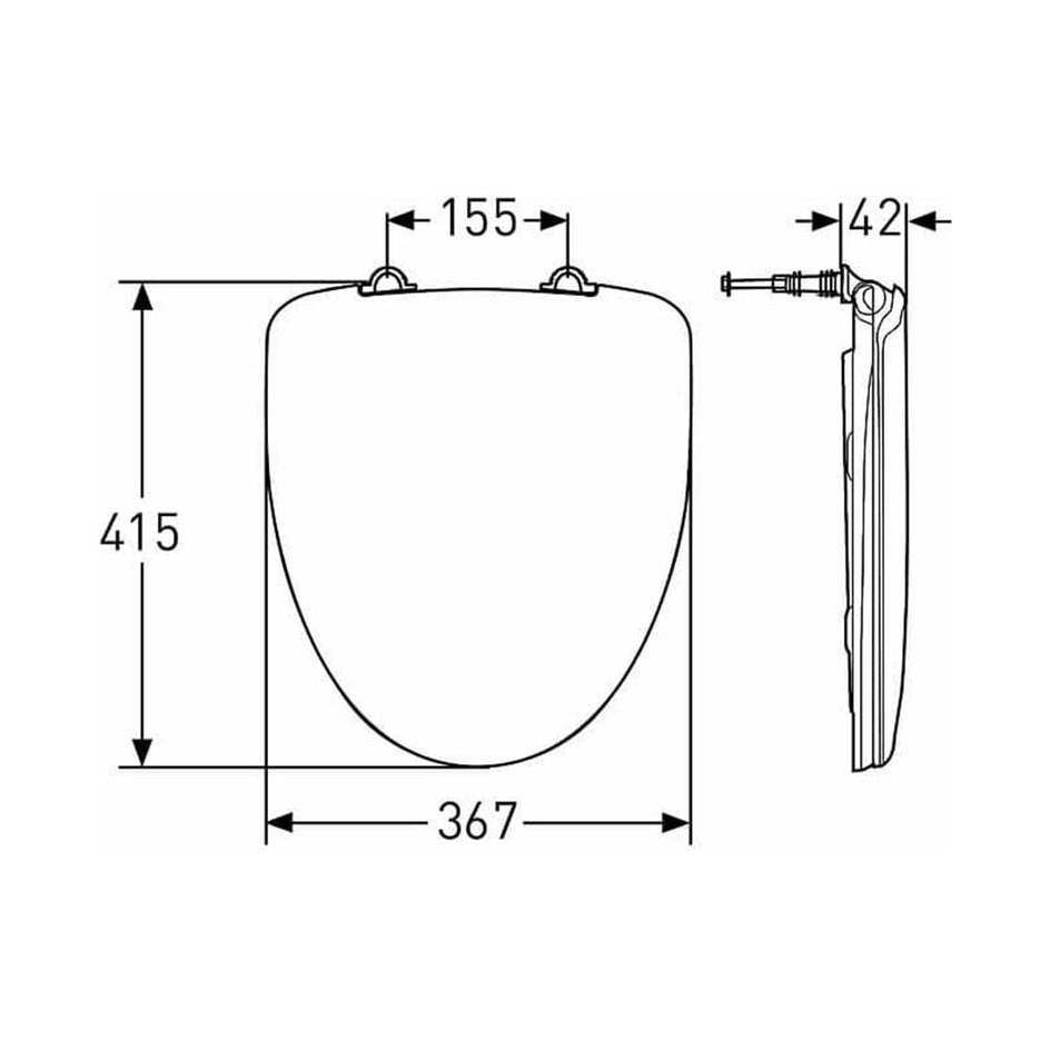 Porsgrund Pro Toalettsete Soft-Close Porsgrund Toalettsete GE-6004268