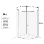 Contura Showerama 10-4 Buet Dusjhjørne