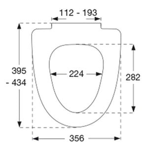 Pressalit 754 Toalettsete