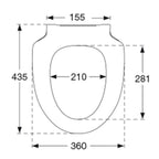 Pressalit 956 Spira Toalettsete