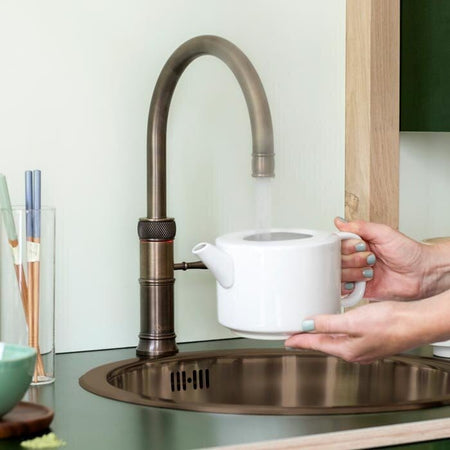 Quooker Classic Fusion Round alt-i-ett retro kjøkkenarmatur