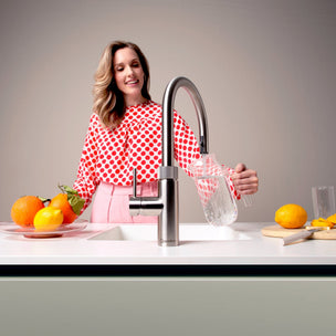 Quooker Flex alt-i-ett kjøkkenarmatur med uttrekksslange