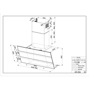 RørosHetta Argo Glassventilator 55/80cm