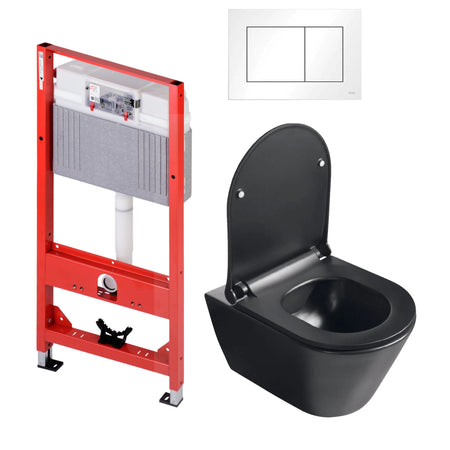 Sanipro Aquaform Toalettpakke veggskål, soft-close sete og TECE sisterne
