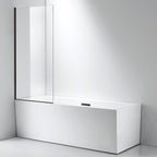 Sanipro Town 75 Badekarvegg svart matt profil