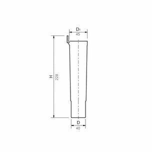 Smartline 40mm Avløpstrakt Krom
