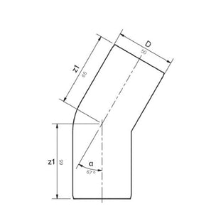 Smartline Bend PP 67° spissender