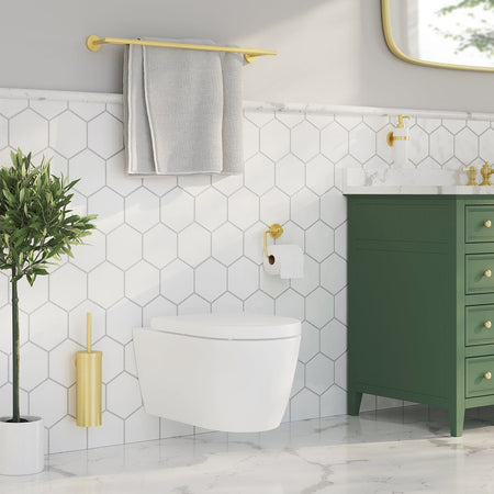 Smedbo Home 3364 Dobbel Håndklestang - kan limes