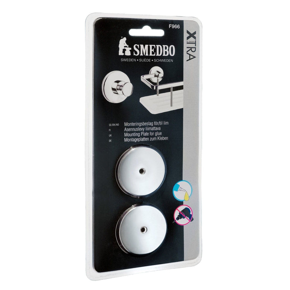 Smedbo F966 Monteringsbeslag Krom Xtra Krom Smedbo Diverse baderomstilbehør SM-F966