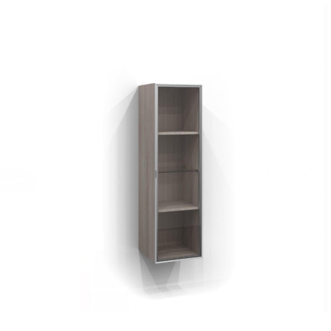 Svedbergs Høyskap Vitrine Dør med glass 120cm / 35cm / Matt + røkfarget glass Svedbergs Høyskap bad SV-7120353-3