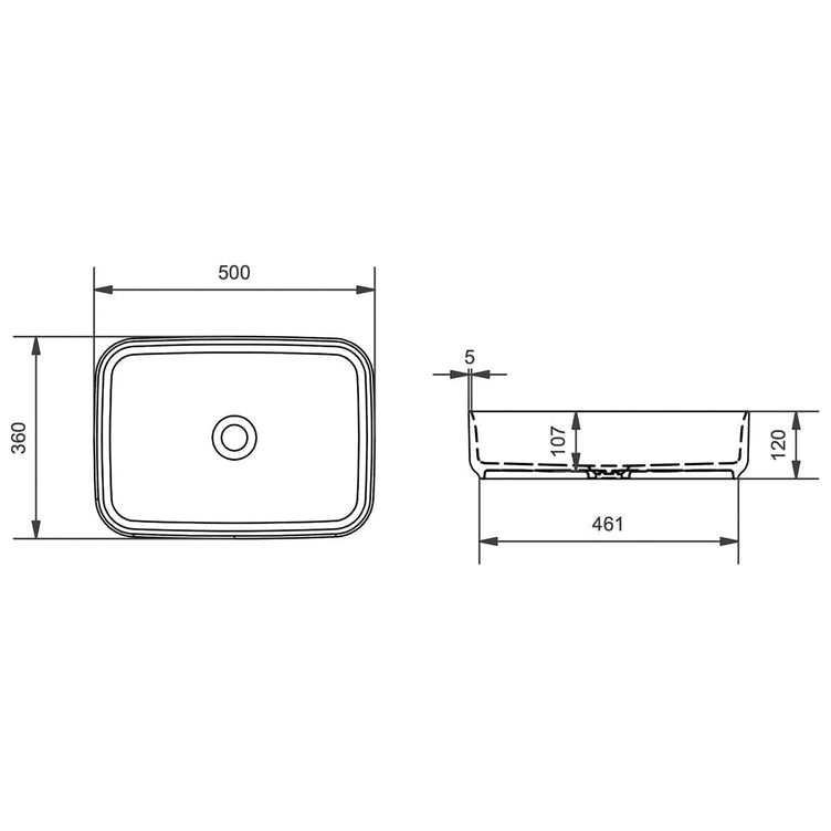 Svedbergs Myre Firkantet Bolleservant B50xD36cm