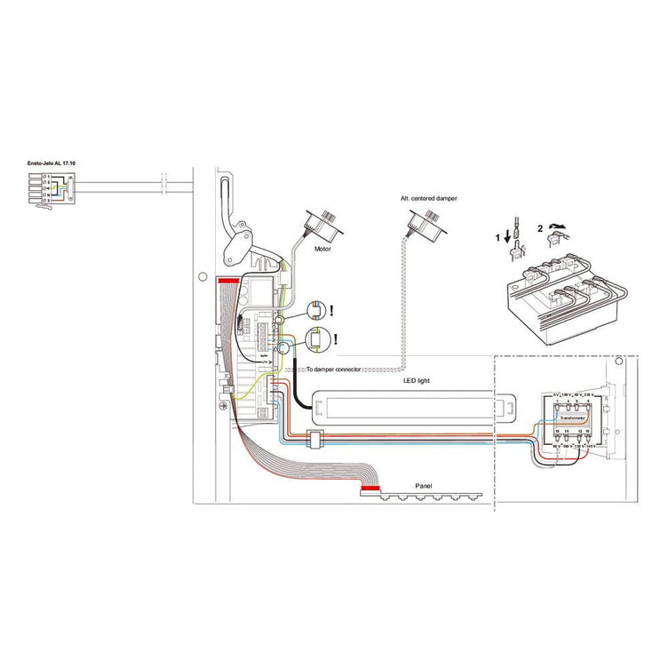 Systemair Monolit-AC Kjøkkenhette 60cm - til ekstern motor