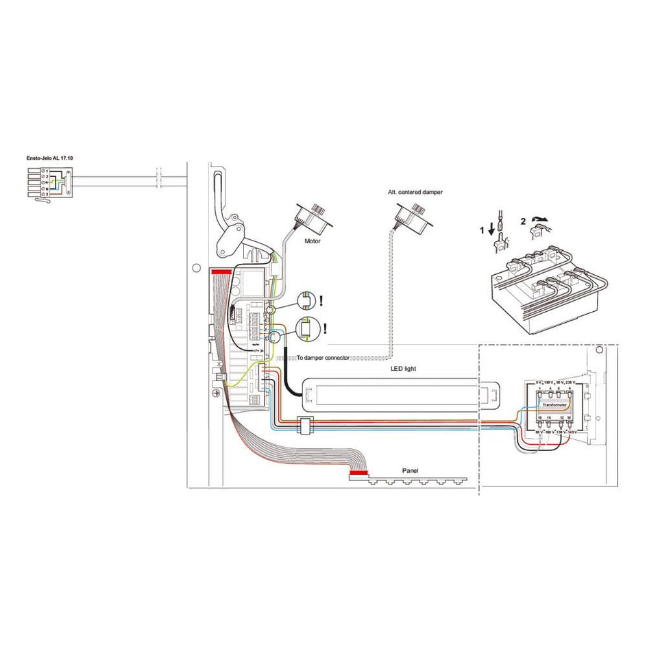 Systemair (Villavent) Monolit-AC Kjøkkenhette 60cm - til ekstern motor Systemair Kjøkkenvifte