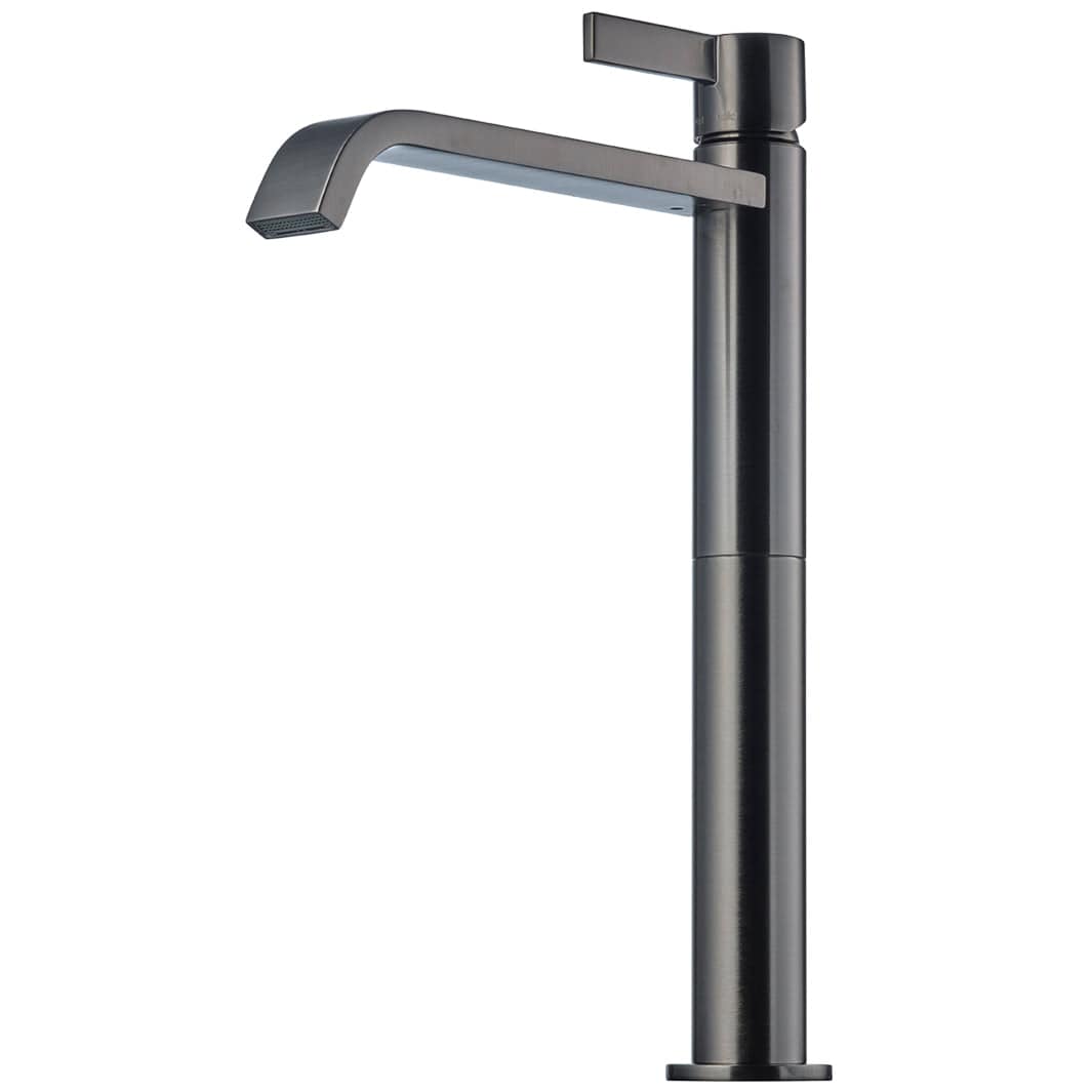 Tapwell ARM081 Høy Servantbatteri H312mm Brushed black chrome Tapwell Servantbatteri TA-9424412