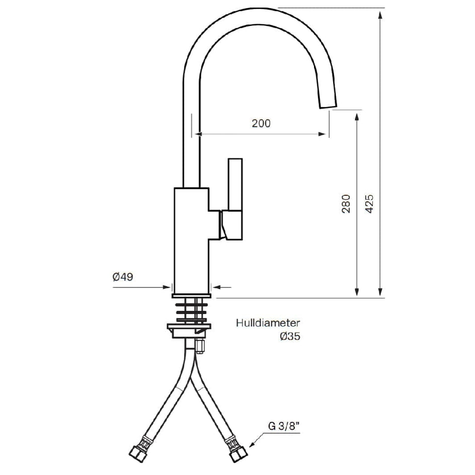 Tapwell ARM180 Kjøkkenarmatur Tapwell Kjøkkenarmatur