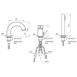 Tapwell BI047 Karkantbatteri 3-hulls