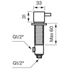 Tapwell BI284 Avstengningskran
