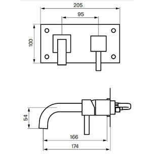 Tapwell BOX006 Square Servantbatteri Innbygging