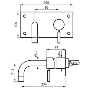 Tapwell BOX008 Servantbatteri Innbygging
