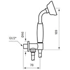 Tapwell Classic BOX300/300 Hånddusj Innbygging