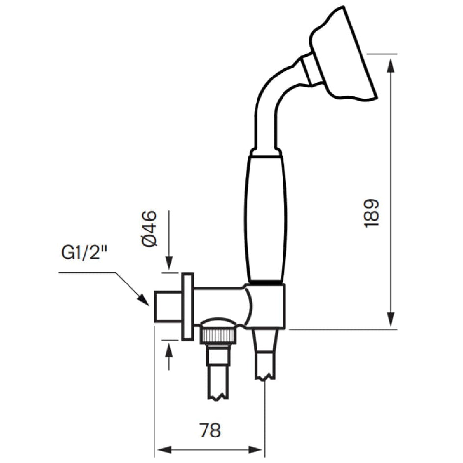 Tapwell BOX300/300 Classic Hånddusj Innbygging Tapwell Blandebatteri innbygging