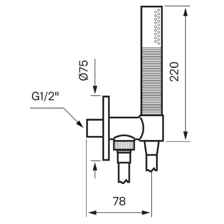Tapwell BOX300/300 Hånddusj Innbygging