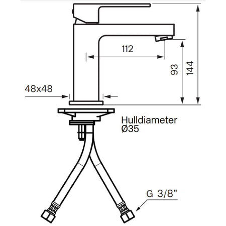 Tapwell EF071 CR Servantbatteri
