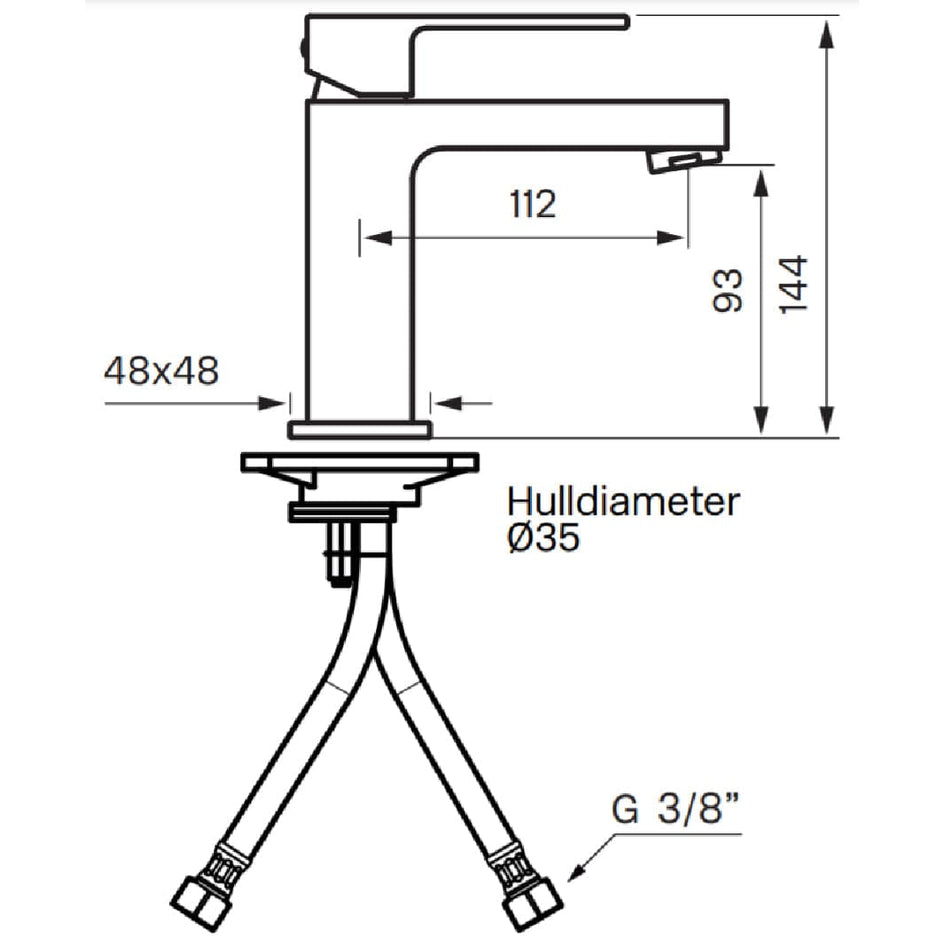 Tapwell EF071 CR Servantbatteri Tapwell Servantbatteri TA-4229905