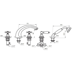 Tapwell Classic FBLV040 CR Karkantbatteri 5-hulls