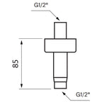 Tapwell FL271-085 Taknedløp L85mm