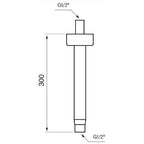 Tapwell FL271-300 Taknedløp L300mm
