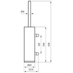Tapwell TA220 Toalettbørste H426mm, Vegghengt