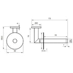 Tapwell TA234 Reserverullholder Vegghengt