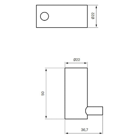 Tapwell TA242 Håndklekrok Medium - 2stk