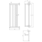 Tapwell TA814 Håndklehylle L600mm