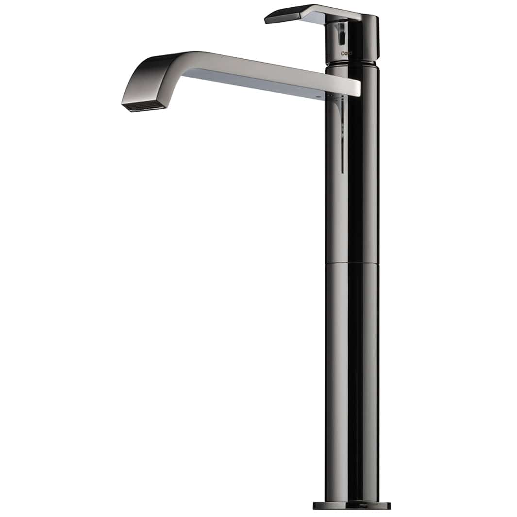 Tapwell VIC081 Høy Servantbatteri H312mm Black chrome Tapwell Servantbatteri TA-9424403