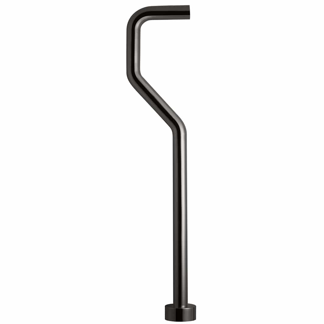 Tapwell XA22 S-Gulvrør for vannlås Ø32mm Black chrome Tapwell Vannlås TA-9419861