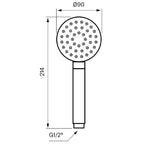 Tapwell ZDOC095 Dusjhode i metall