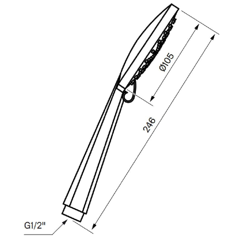 Tapwell ZDOC104 Brio CR Dusjhode Krom Tapwell Dusjhode TA-9418768