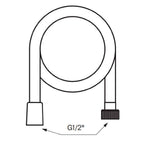 Tapwell ZFLO001 Dusjslange 150cm