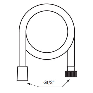 Tapwell ZFLO001 Dusjslange 150cm