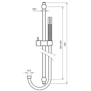Tapwell ZSAL300 DSO Dusjsett i metall