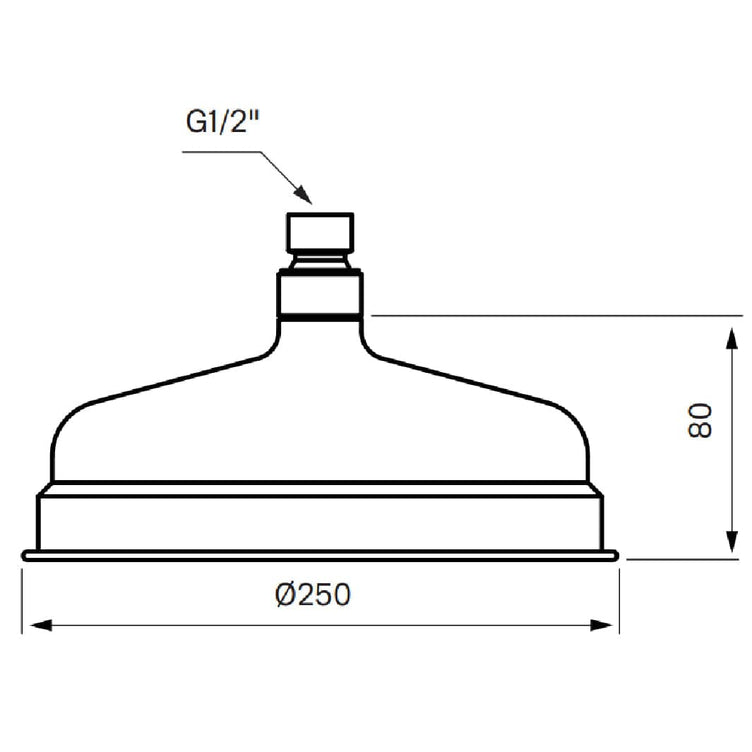 Tapwell Classic ZSOF250 Taksil Ø250mm