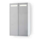 VikingBad Ida Speilskap B50-120cm m/LED og Stikk - innvendig speil Hvit matt / 50cm VikingBad Speilskap VB-111707